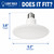 TCP L9SL13D3030K - 9W LED Starlight Pendant Disc Light Bulb - 3000K - E26 Base
