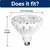 TCP L30P38D2550KNFL - 30W High Lumen PAR38 LED Narrow Flood Bulb - Wet Rated - 5000K 