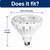 TCP L30P38D2541KFL - 30W High Lumen PAR38 LED Flood Bulb - 4100K 