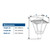 LBS Lighting Specification Grade LED Post Top Coach Lantern Light Fixture 