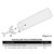 Westinghouse 7741100 - 42 in Reversible White and Bleached Oak Replacement Fan Blades - 5 Pack