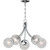 Volume Lighting V2125-3 Chrome French Inspired Hanging Chandelier