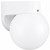 White Outdoor Wall Light with 6-Inch White Globe - E26 Medium Socket 