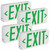  TCP 227454PK Battery Backup LED Exit Sign with Green Letters 