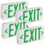TCP 227454PK Battery Backup LED Exit Sign with Green Letters