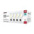 Satco S12464 8A19/CL/LED/E26/940/4PK/120V