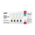 Satco S12465 8A19/CL/LED/E26/950/4PK/120V