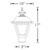 Incon Lighting Black Outdoor Plastic LED Coach Lantern Post Top Light Fixture 3000K 
