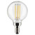 Satco S21205 - 4G16.5/LED/CL/930/120V - G16.5 LED Clear Globe Bulb - E12 Base - 3000K