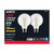  Satco S21242 4.5G25/LED/CL/927/120V/2PK 