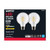  Satco S21245 6G25/LED/CL/927/120V/2PK 