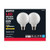  Satco S21247 6G25/LED/WH/927/120V/2PK 