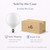 Satco S21261 – 8W LED G40 White Globe Bulb – 4000K Cool White – Dimmable