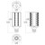 Satco S28930 40W/LED/WP/CCT/EX39/100-277V