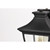  Satco 60-5747 Matte Black Wall Lantern Light with Clear Glass 