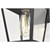  Satco 60-5747 Matte Black Wall Lantern Light with Clear Glass 