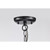  Satco 60-5933 Matte Black Ceiling Hanging Light with Clear Glass 