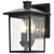  Satco 60-5934 Matte Black Wall Lantern Light with Clear Glass 