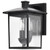  Satco 60-5934 Matte Black Wall Lantern Light with Clear Glass 