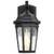  Satco 60-5945 Matte Black Small Wall Light with Clear Water Glass 