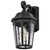  Satco 60-5946 Matte Black Large Wall Light with Clear Water Glass 