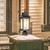  Satco 60-5957 Matte Black Post Top Light with Clear Water Glass 