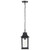  Satco 60-5958 Matte Black Hanging Light with Clear Water Glass 