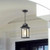  Satco 60-5958 Matte Black Hanging Light with Clear Water Glass 