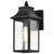  Satco 60-5997 Matte Black Wall Light with Clear Water Glass 