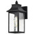  Satco 60-5997 Matte Black Wall Light with Clear Water Glass 