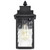  Satco 60-5997 Matte Black Wall Light with Clear Water Glass 