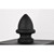  Satco 60-5998 Matte Black Large Wall Light with Clear Water Glass 
