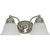  Satco 60-6078 Brushed Nickel Vanity Light with Alabaster Glass 