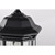  Satco 60-6115 Matte Black Post Top Light with Clear Glass 