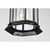  Satco 60-6117 Matte Black Hanging Light with Clear Glass 