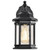  Satco 60-6119 Matte Black Wall Light with Clear Glass 