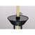  Satco 60-7296 Matte Black Chandelier Light with Clear Glass 