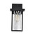 Satco 60-7355 Matte Black Wall Light with Clear Water Glass 