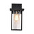  Satco 60-7355 Matte Black Wall Light with Clear Water Glass 