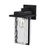  Satco 60-7356 Matte Black Wall Light with Clear Water Glass 