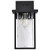  Satco 60-7356 Matte Black Wall Light with Clear Water Glass 