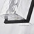  Satco 60-7356 Matte Black Wall Light with Clear Water Glass 
