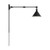  Satco 60-7363 Matte Black Wall Light with Switch 