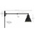  Satco 60-7366 Matte Black Wall Light with Switch 