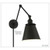  Satco 60-7369 Matte Black Wall Light with Switch 