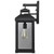  Satco 60-7372 Matte Black  Wall Light with Clear Glass 