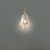  Satco 60-7449 Vintage Brass Wall Sconce Light with Clear Glass 