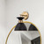  Satco 60-7458 Matte Black Wall Sconce Light with Burnished Brass 