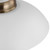  Satco 60-7463 Matte White Pendant Light with Burnished Brass 