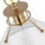  Satco 60-7524 Matte White Pendant Light with Burnished Brass 